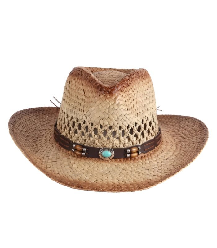 CLASSIC RAFFIA COWBOY HAT NATURAL SAND
