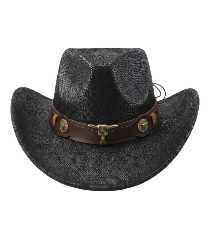 WESTERN COWBOY SWEDE COWBOY HAT BLACK VIPER