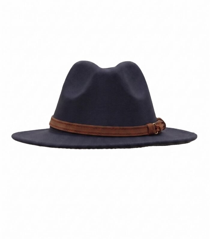 CLASSIC FEDORA HAT GUNMETAL GREY