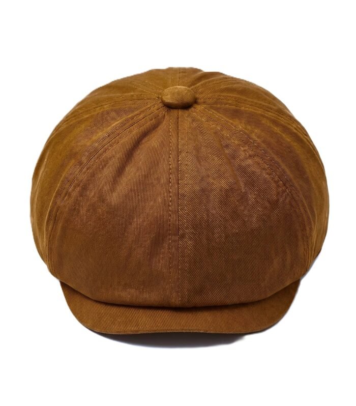 CLASSIC COTTON NEWSBOY CAP COGNAC