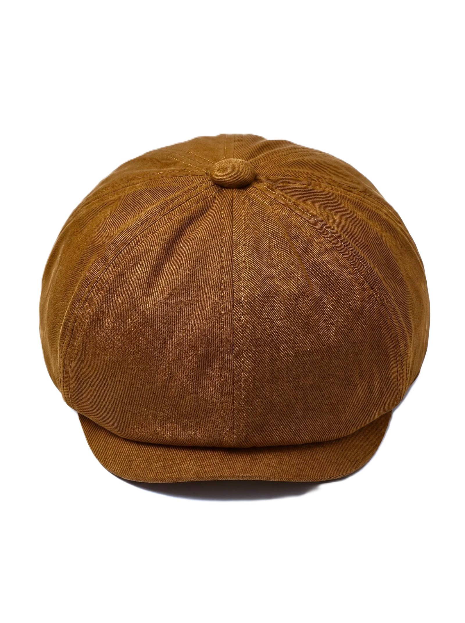 CLASSIC COTTON NEWSBOY CAP COGNAC