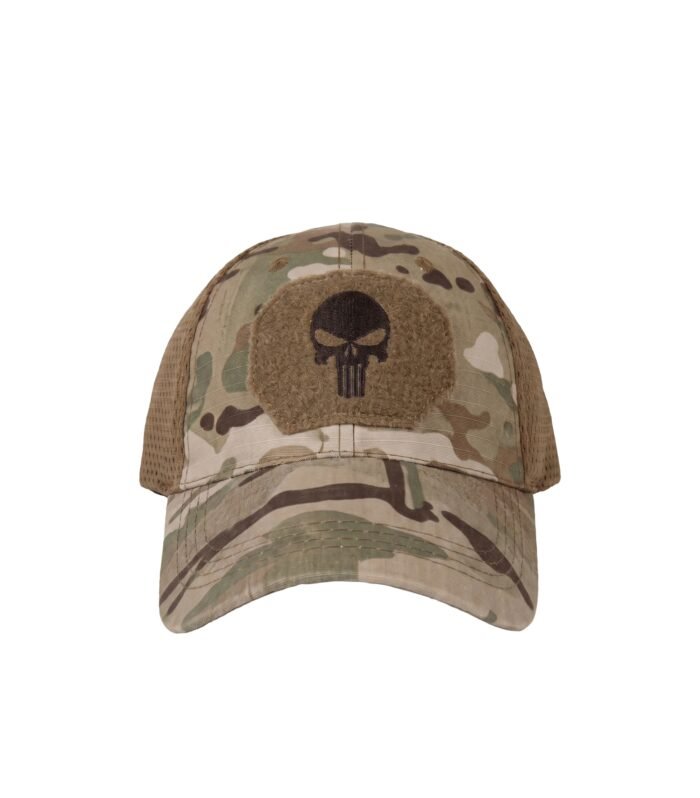 TACTICAL CAMO TRUCKER CAP – DESERT CAMO