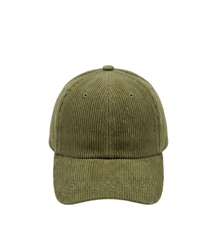 CORDUROY BASEBALL CAP OLIVE MOSS