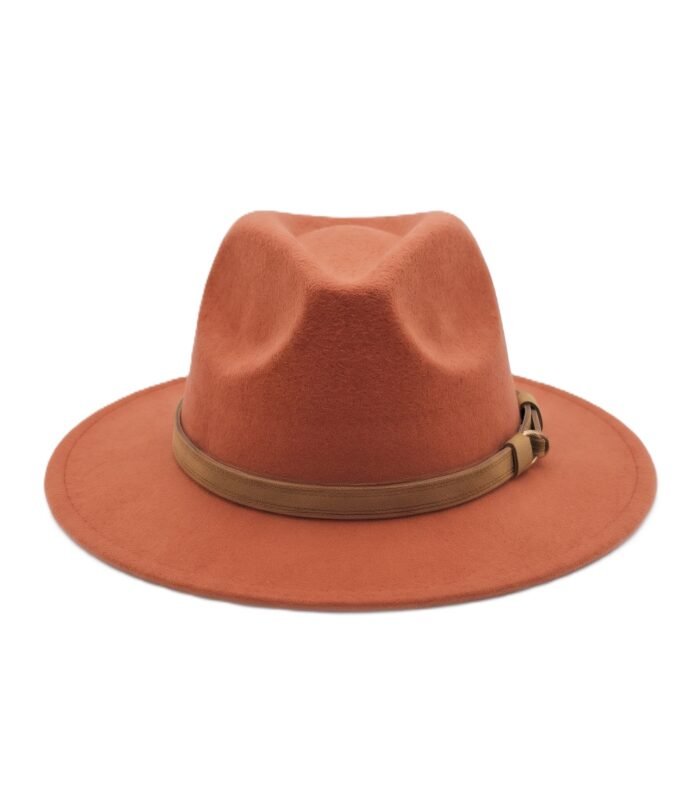 CLASSIC FEDORA HAT DESERT RED