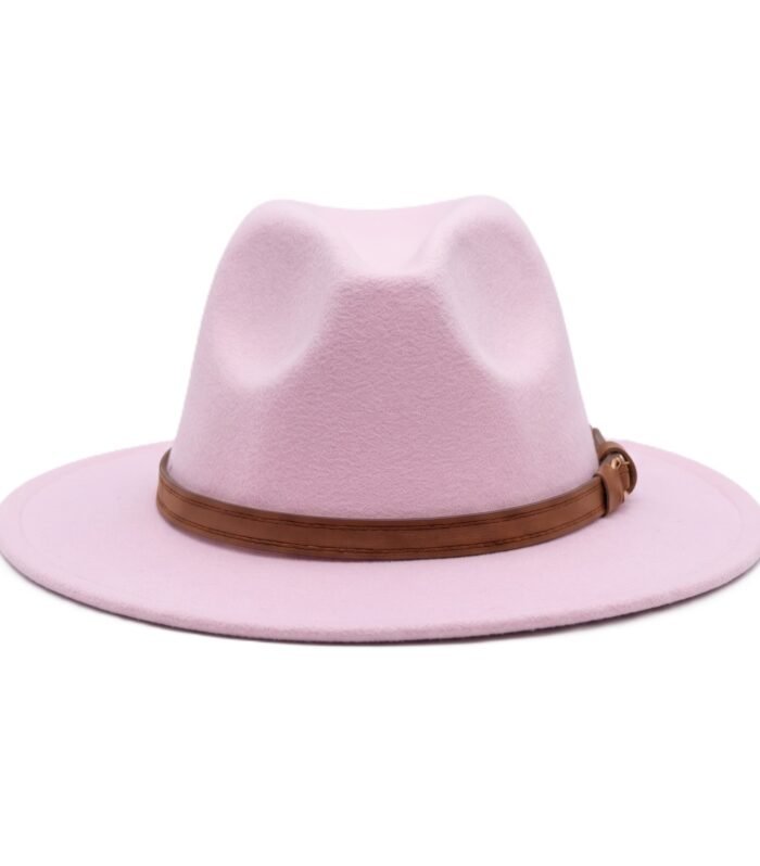 CLASSIC FEDORA HAT PINK PEARL