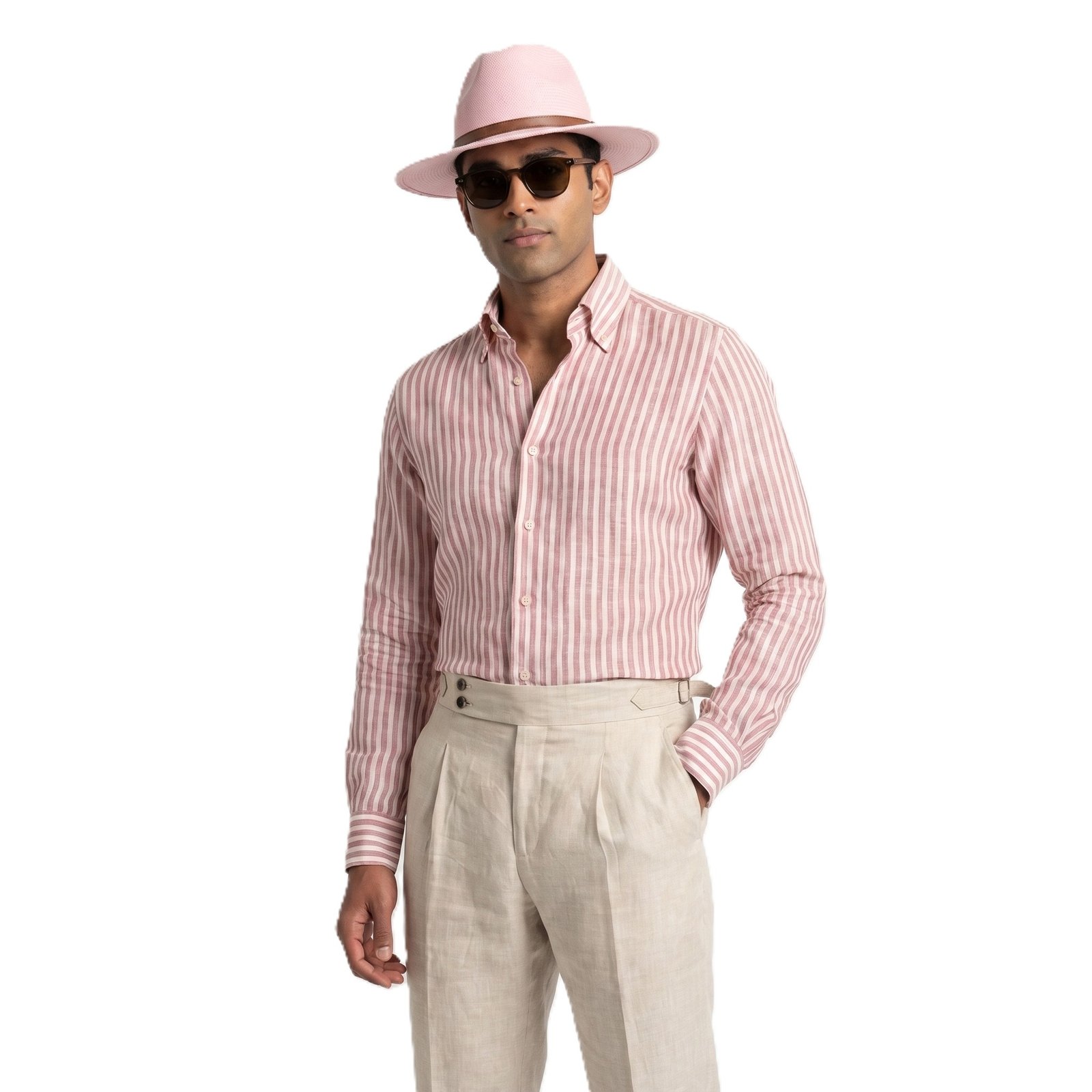 CLASSIC FEDORA HAT PINK PEARL - Image 4